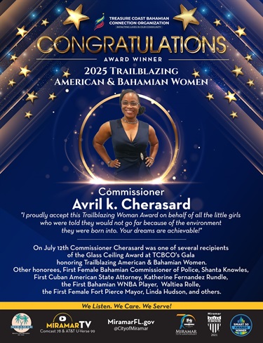 FLyer for Avril CHerasard 2025 trailblazing american award