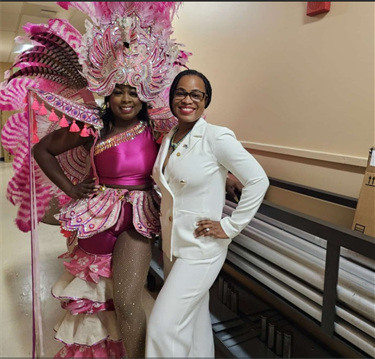 Commissioner-Cherasard-with-a-Lady-in-Costume