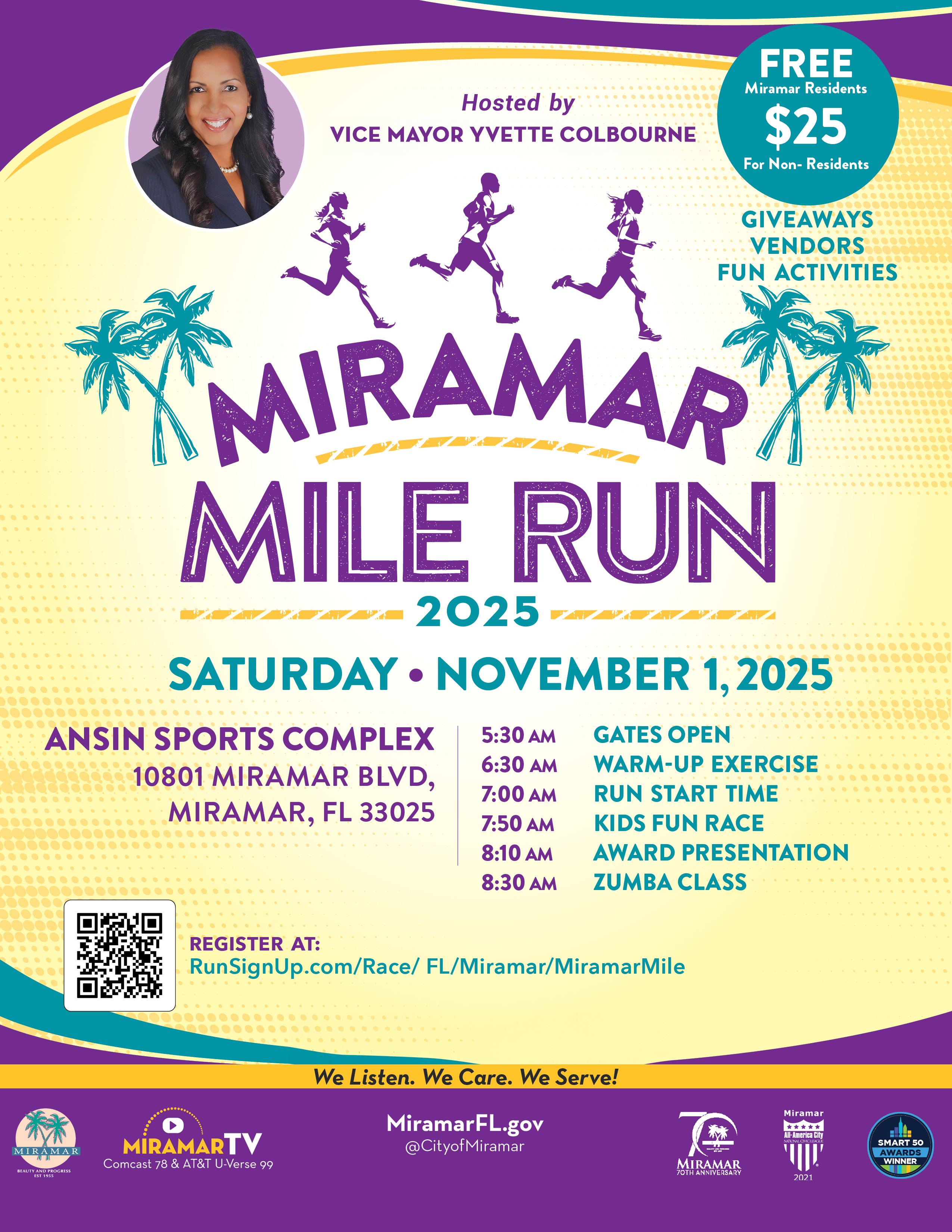 Miramar Mile Run on Saturday, November 1