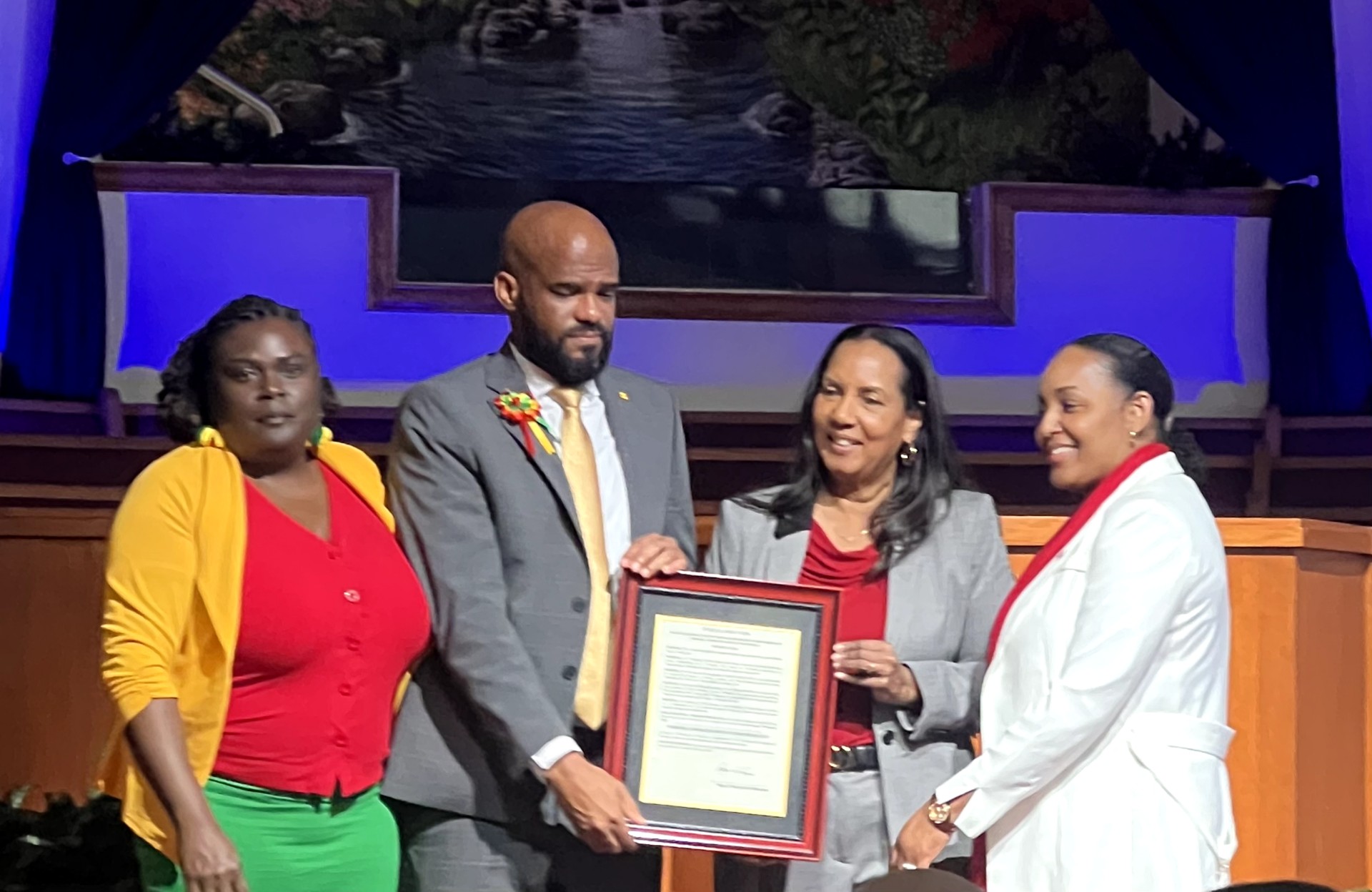 Proclamation Presented by Vice Mayor Colbourne in Recognition of Grenada's 52nd Independence 