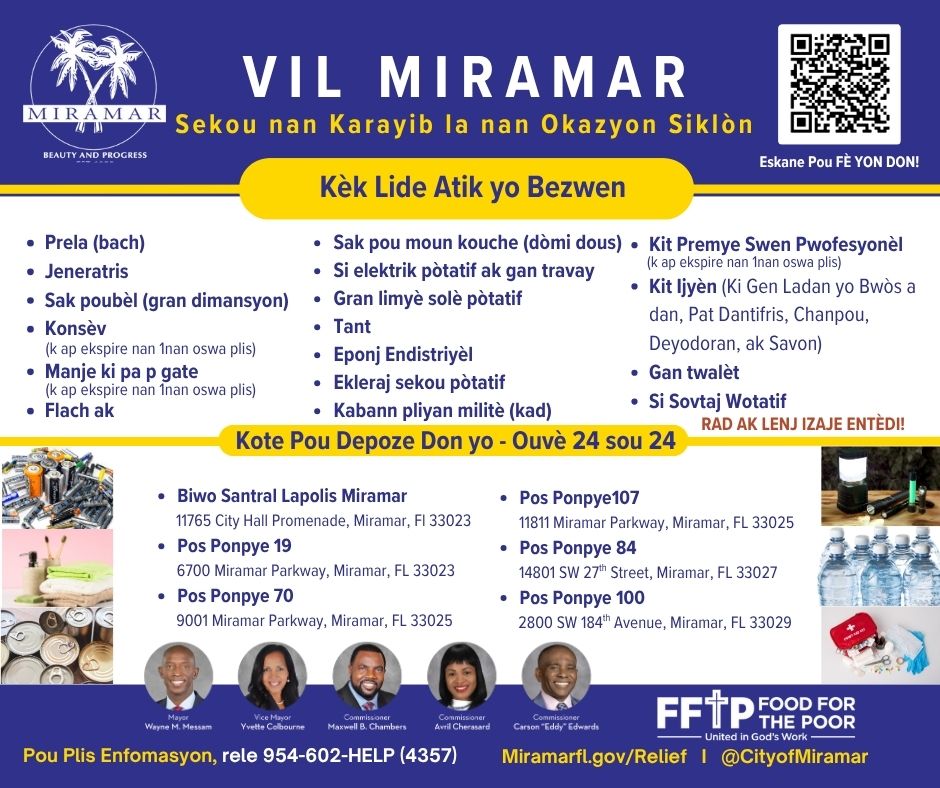 CREOLE Hurricane Melissa Relief