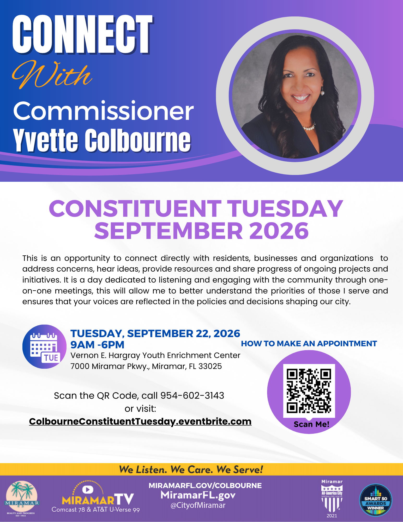 Constituent Tuesday on Tues. September 22 at YEC